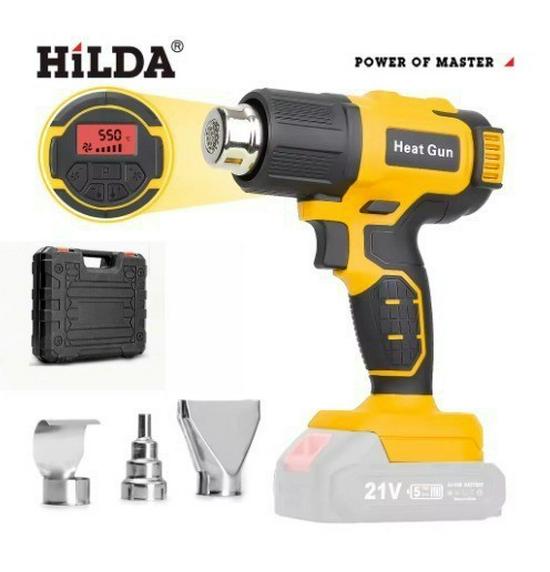 Industrial Wireless Hot Air Gun with Large Lithium Battery for Heat Shrink Film and Plastic Welding