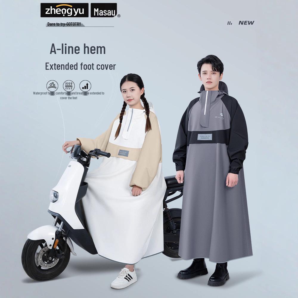 Heavy-Duty Full-Body Electric Scooter Raincoat