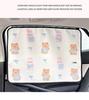 Cartoon Summer Car Sunshade: Cute Heat-Insulating Blackout Curtains for Baby's Side Window Protection