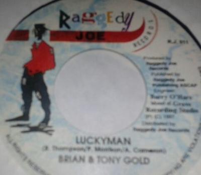 7inch Record BRIAN & TONY GOLD - Luckyman RJ011 Raggedy Joe Rec Jamaica Reggae, Ska & Dub Used