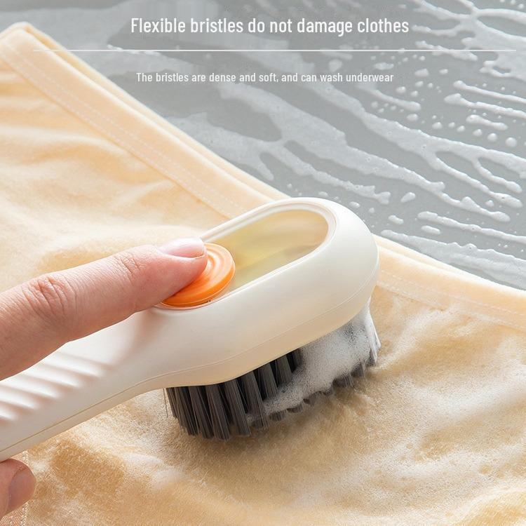 Multifunctional Press Liquid Shoe Brush for Cleaning Shoes and Clothes