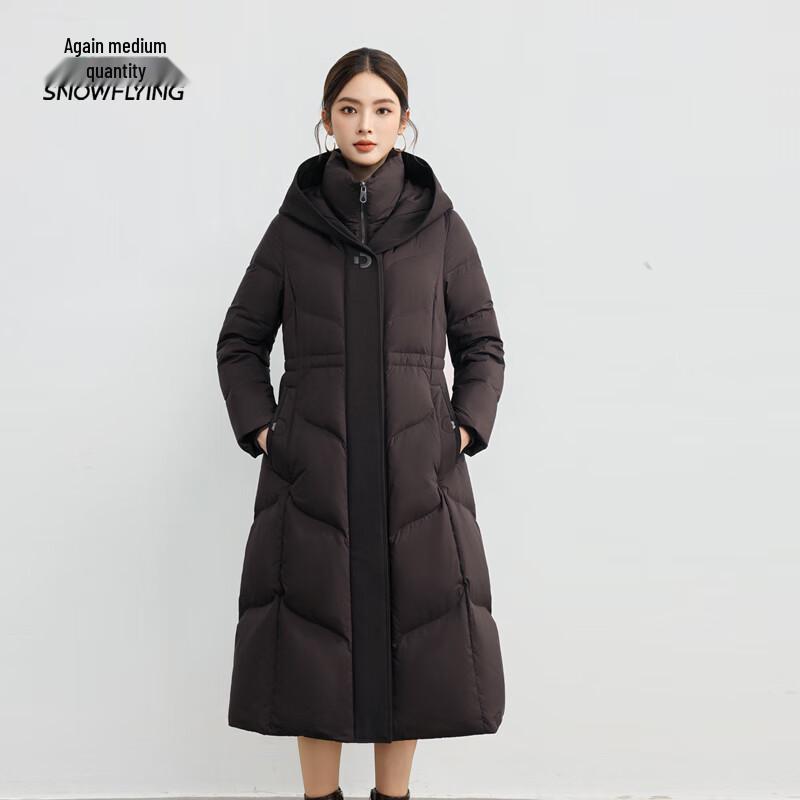 XueZhongFei Women's Mid-length Hooded Down Jacket