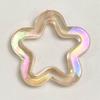 5Pieces 31mm Small Star Shape Pendant with Hole Crystal Star  Loose Beads for Jewelry Making DIY Crfat Muitcolor Beads