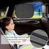 2 Pcs Car Window Shades High Quality Mesh Foldable Sun Shade Auto Window Protector Accessories Block Sun Heat for People