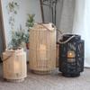 Rattan Wind Lantern Candle Holder Vintage Candle Holders Decorative Nordic Candlestick Elegant Candlesticks Home Decorations