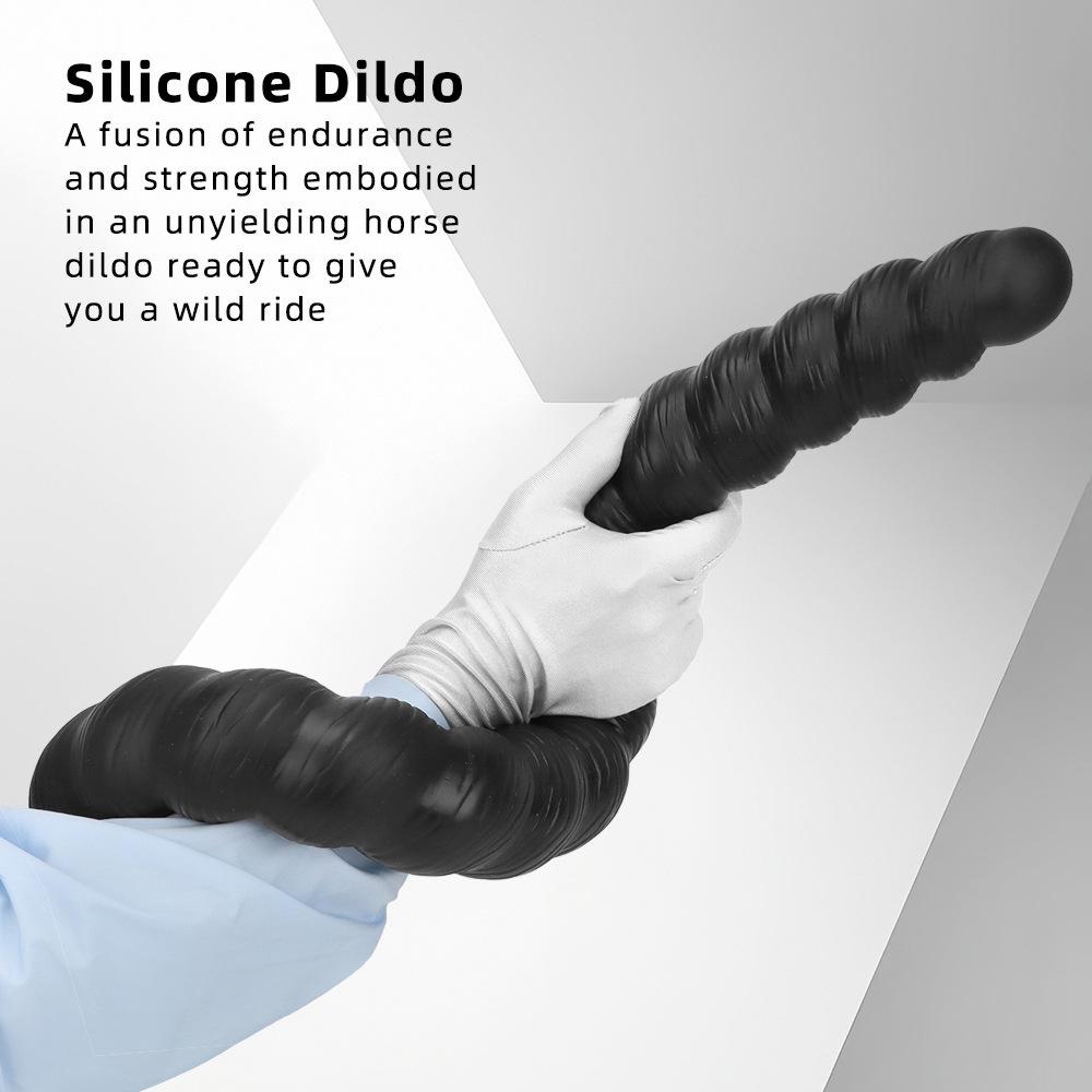 Flüssiges Silikon Extra langer Analplug Dilatator Masturbator Dildo Fisting Strap on Cock Gay BDSM Realistischer Penis