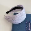 Korean Spring and Summer Fresh Wide-edged Polka Dot Headband Women's  New Pressure Hairpin Fashion Headband Hair Accessories