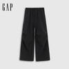 GAP Women's Printed Logo Drawstring Parachute Pants