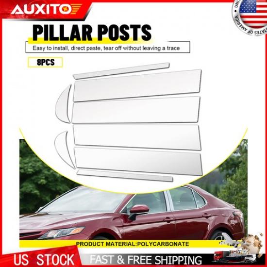 Fit For Toyota Camry 2018      2024 Window Pillar Trim 8PCS