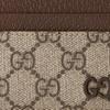 Gucci GG Supreme Card Holder Beige Canvas Brown Leather 768248-FACQC-9773