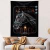 Texas Rodeo Tapestry Wall Hanging, Western Rodeo Event Poster Art, Wild West Wall Decor for Bedroom Living Room Dorm