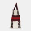 [Pre-Owned] Book Tote Cupid Pattern Embroidered Print Tote Bag - Excellent #FIM8H