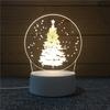Christmas Claus Santa Tree Ferris Wheel 3d Creative Night Light Usb Straight Plug