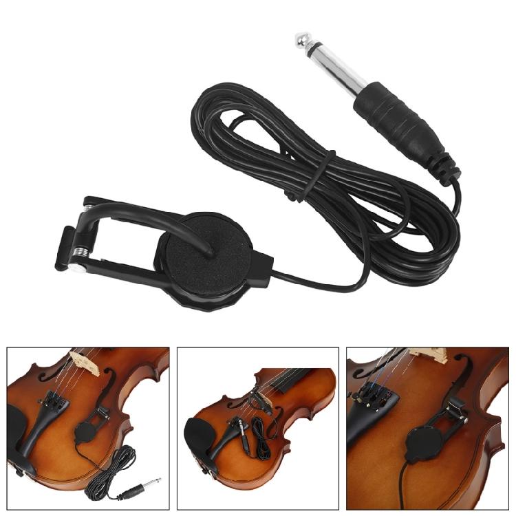 Violin Pickup Violin Soundhole Pickups with 1/4in Audible Jacks Clip On Pickup
