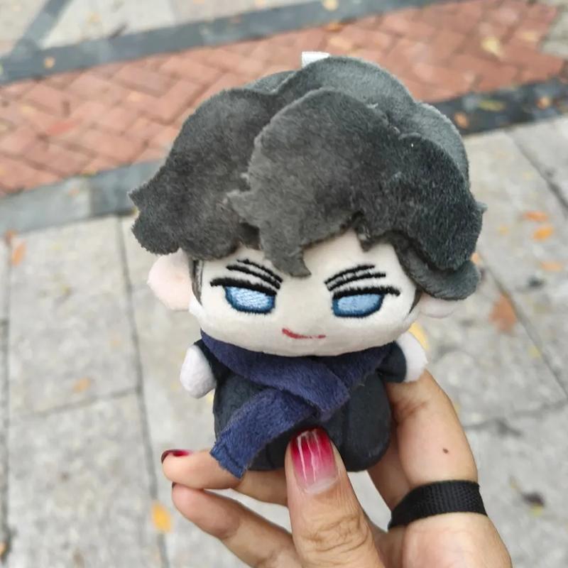Anime Sherlock Holmes John Watson Cosplay Keychain Plush Stuffed Cotton Doll Backpack Pendant Keyring Accessories