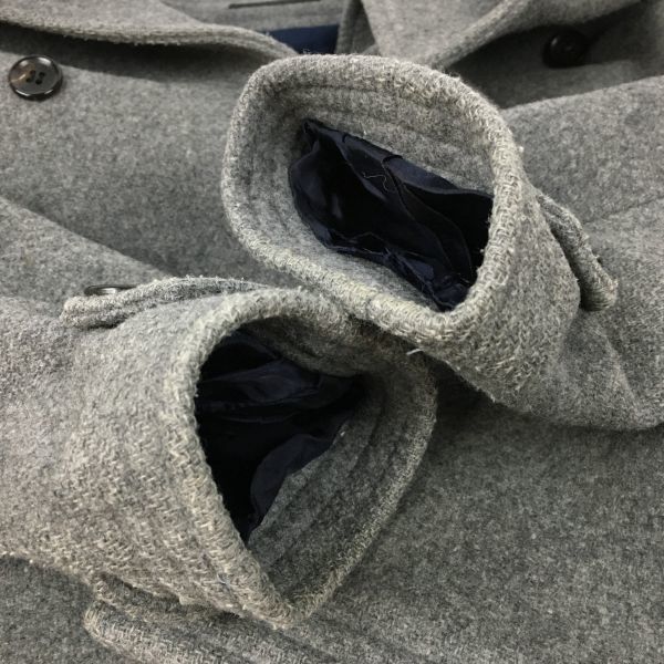 Giacometti Wool Pea Coat Gray Size 2 Made in Japan(USED)