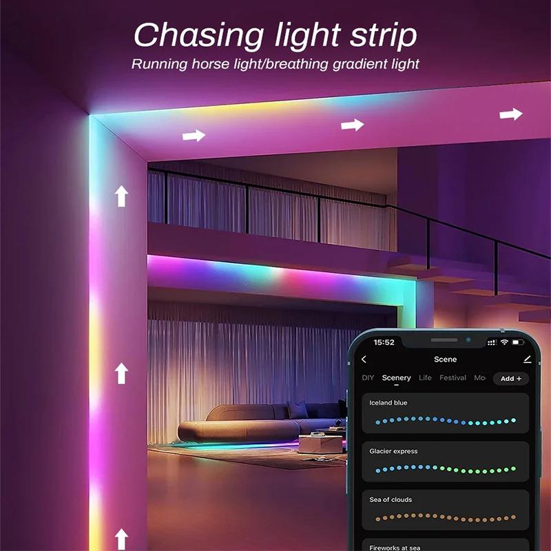 TUYA WIFI Controller Smart 24Keys Remote Control Magic Color RGBIC LED Strip Controller Bluetooth Dream Color Alexa Google Home