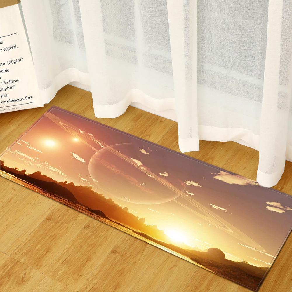 Landscape Home Door Mat Kitchen Long Bathroom Non-Slip Mat Living Room Carpet Floor Mat