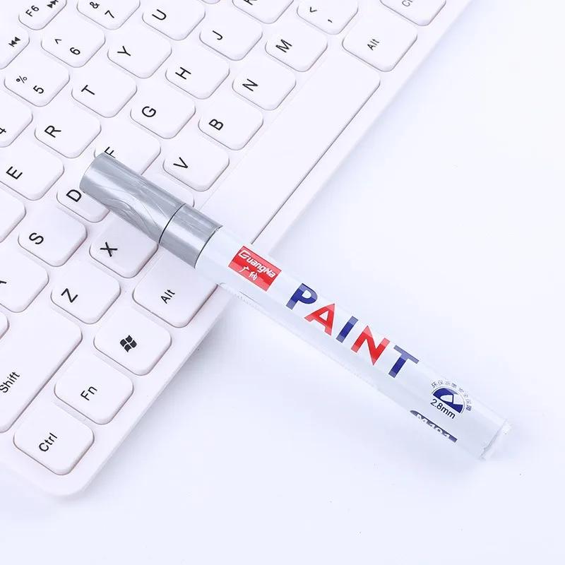 1/3/5 PCS White Paint Markers Pens Oily Waterproof Plastic Large Capacity White Marker School Supplies Stationery 0.7/1.0/2.5mm