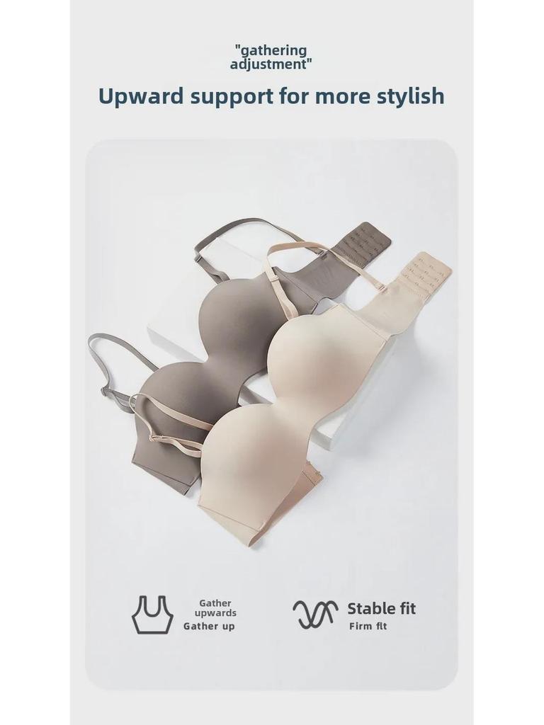 Sleek Strapless Non-Slip Tube Top Bra: Invisible, Seamless, and Supportive Without Underwire