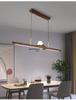 Zen Designer Tea Room Chandelier with Black Walnut and Copper
