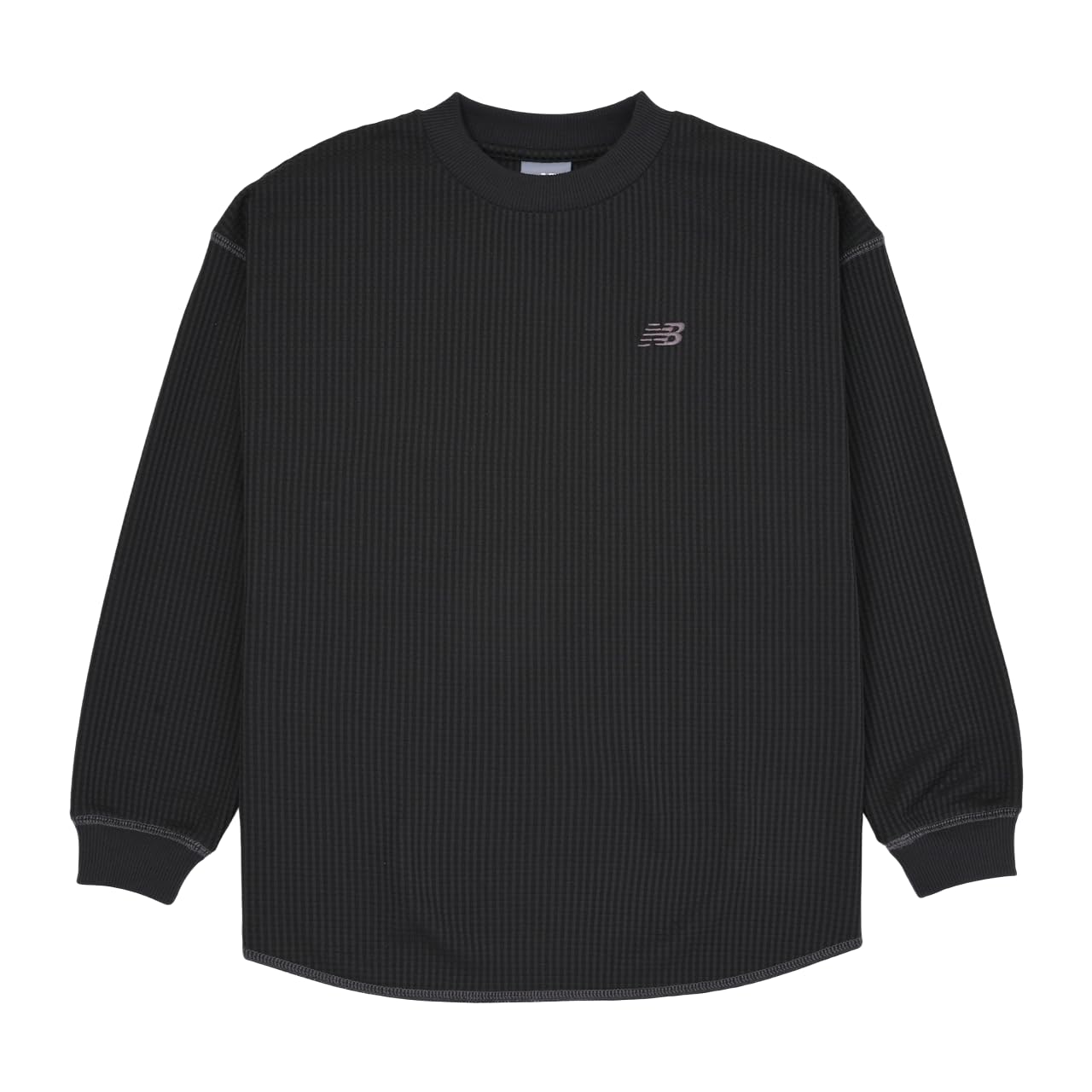 

Вафельный Лонгслив с Длинным Рукавом Детский Быстросохнущий BLK [New Balance] Футболка (ABT55533) Юниор/Детский (Черный цемент)