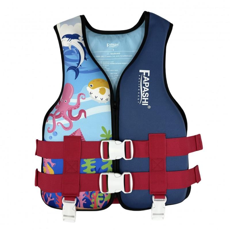 Kids Swim Vest With High Buoyancy Portable Adult Life Jacket Rafting Fishing Surfing Water Sports S 30-50 kg
