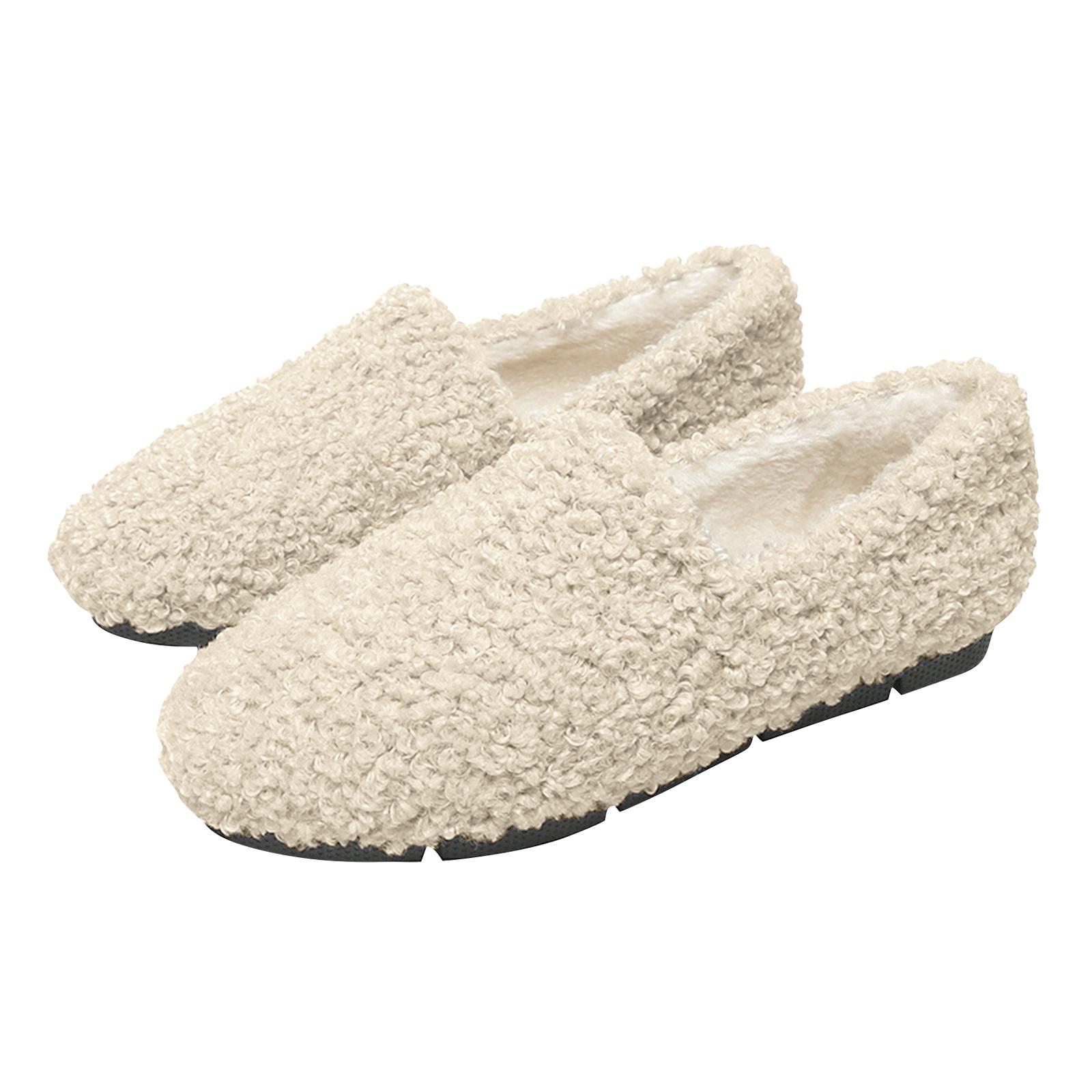 Women s Winter Plush Shoes Wearing Plush And Warm Flat Shoes The Outside 38 хаки 2170₽