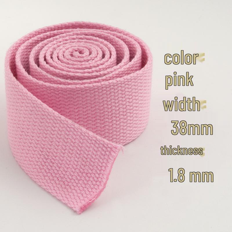 3.8cm Colored Polyester Cotton Webbing for Bags & Clothing - Edging Tape & Shoulder Strap Ribbon