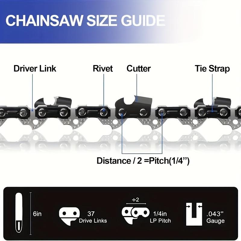 Mini 6 Zoll Elektrische Kettensäge. Kette. Kettensägenketten-Ersatzteile. mit Upgrade 2 Kettensägen zum Schneiden von Holz/Bäumen [Gärtnerfreundlich]