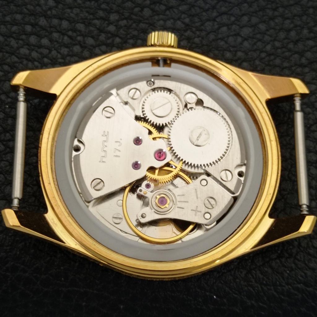 HANDOPWINDBARE VINTAGE HMT PILOT INDIAAS HEREN HORLOGE ZWART KLEUR WIJZERPLAAT a702076-5