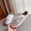 Baotou Half Slippers Women's Fashion Outer Wear 2025 New Summer Rhinestone Lazy Breathable Women's Shoes Platform Tide Sandals