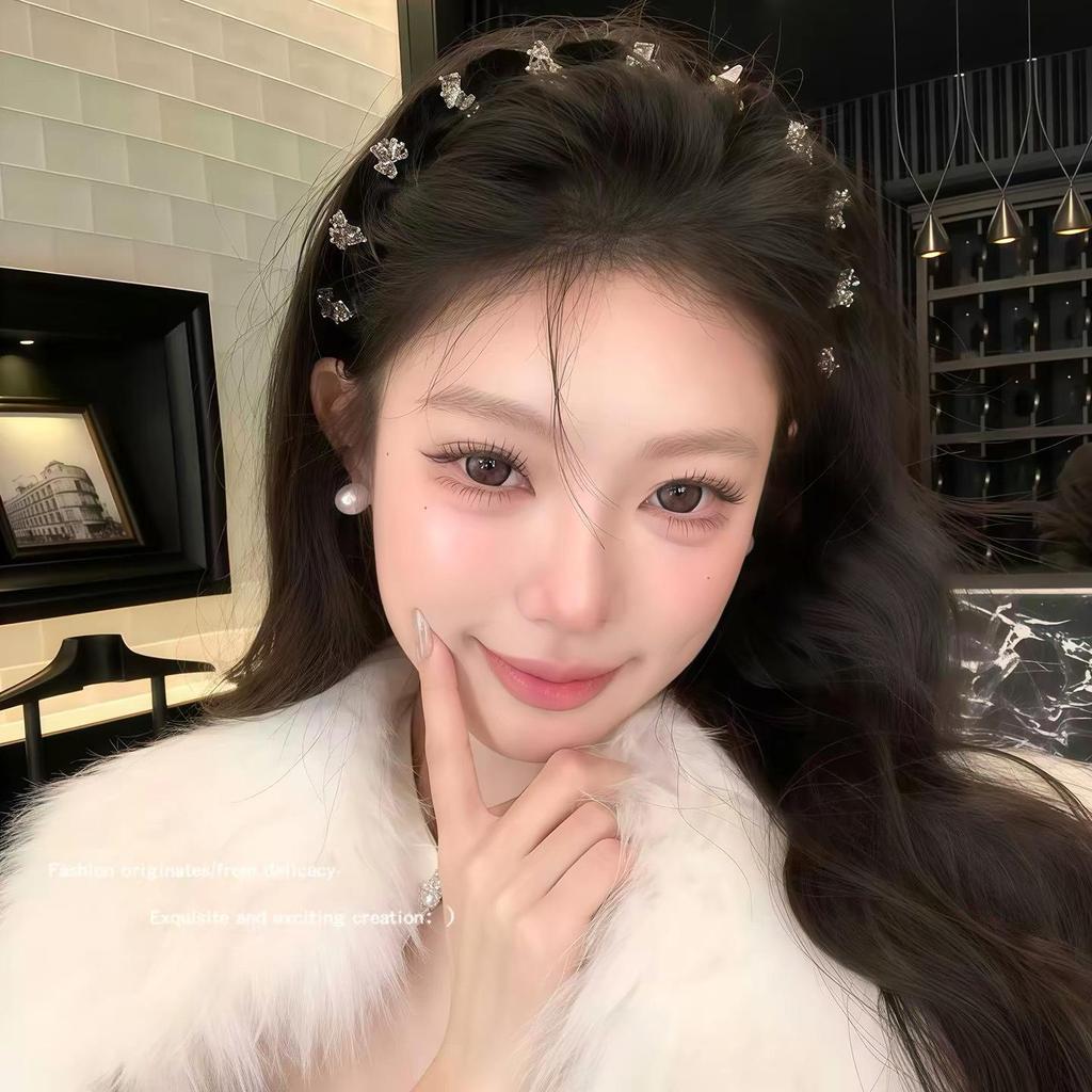 Korean Pearl Rhinestone Non-Slip Headband with Teeth - 2026 High Skull Design