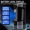 Solar LED Flashlight, Rechargeable Torch with Digital Power Indicator, Portable Light for Camping, Hiking, Home and Emergency Use