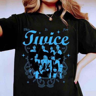 2026 Rétro Twice Ceci est pour T-shirt, T-shirt Tournée Mondiale Twice, T-shirt Twice Ceci est pour, T-shirt Twice Four, T-shirt Tournée Musicale Twice, T-shirt Kpop Twice
