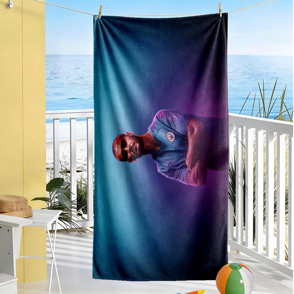 Chelsea Player Action Beach Towel Super Soft Microfiber Quickdry Fabric Comfortable Lightweight Perfect for Traveling Yoga Camping and Swimming