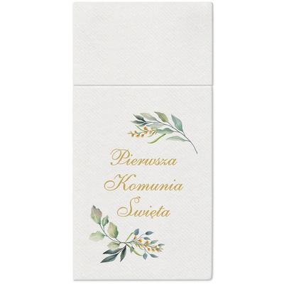 Premium Airlaid Napkins, "Eucalyptus", 1/4, 40 X 40 50 Pcs