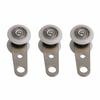 Roulettes pour portes coulissantes - AIMOONSA - Lot de 10 - Métal &amp; plastique - Ø 19 mm - Charge 20 kg