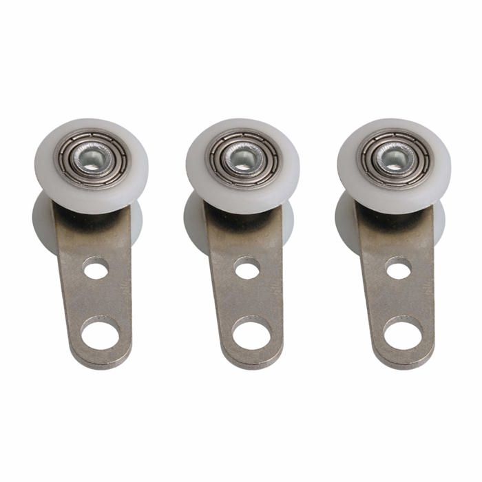 Roulettes pour portes coulissantes - AIMOONSA - Lot de 10 - Métal & plastique - Ø 19 mm - Charge 20 kg