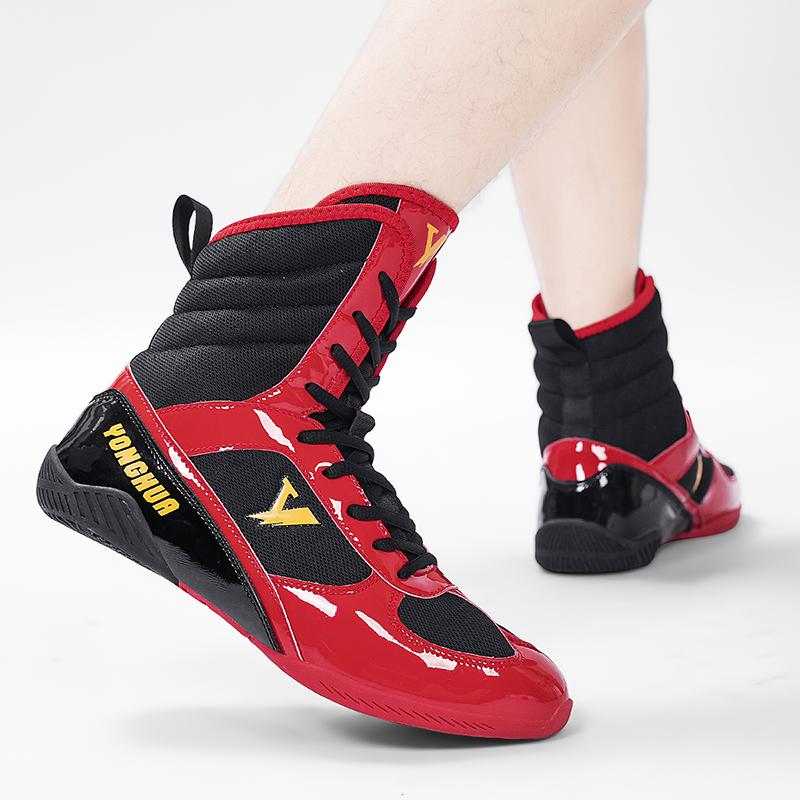 New Men Boxing Shoes Breathable Trainers Non-Slip Training Fighting Sneakers Wear-resistant Combat Equipment Sports Boxing Boots