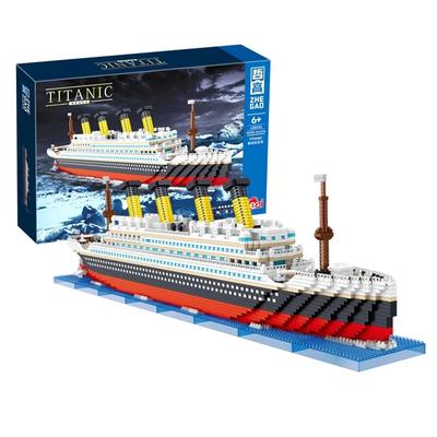 LZ8235 Miniaturní diamantové částice Big Titan Model Series Puzzle Dekompresní stavebnice Hračky 4404ks