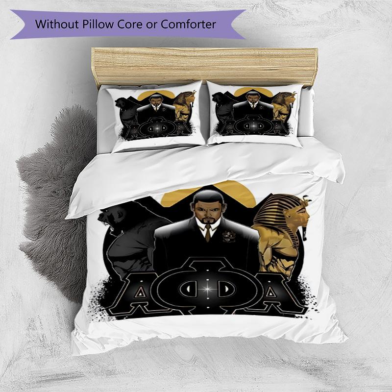 3pcs Duvet Cover Set (1*Duvet Cover + 2*Pillowcase, Without Core), Iota Phi Theta Print Bedding Set, Bedroom Decor, All‑Season, Birthday Gift