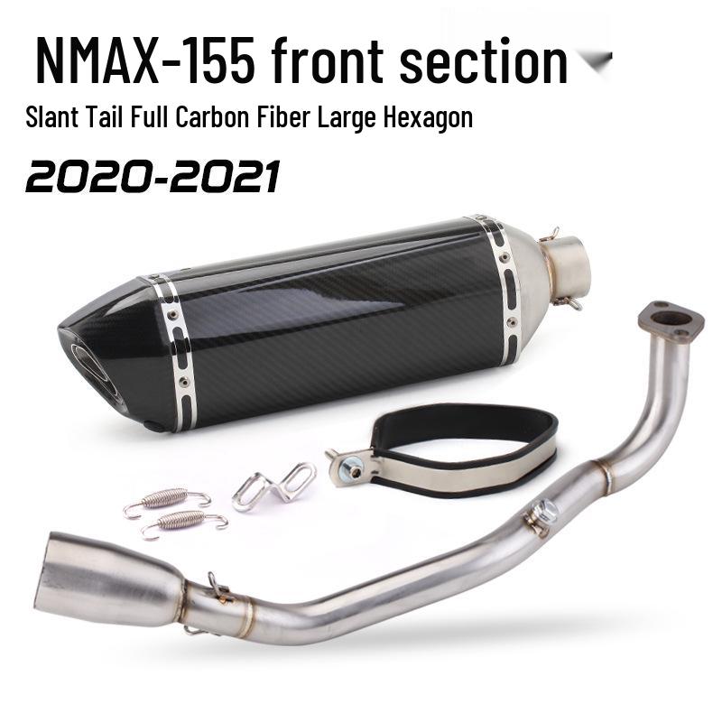 NMAX-155 Scooter Stainless Steel Blue Front & Carbon Fiber Tail Mod Kit