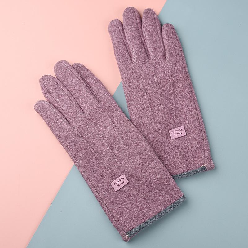 

Elegant Women s Plus Velvet Touchscreen Gloves - Warm, Thickened for Autumn/Winter Outdoor Sports, Cycling & Electric Cars. One Size