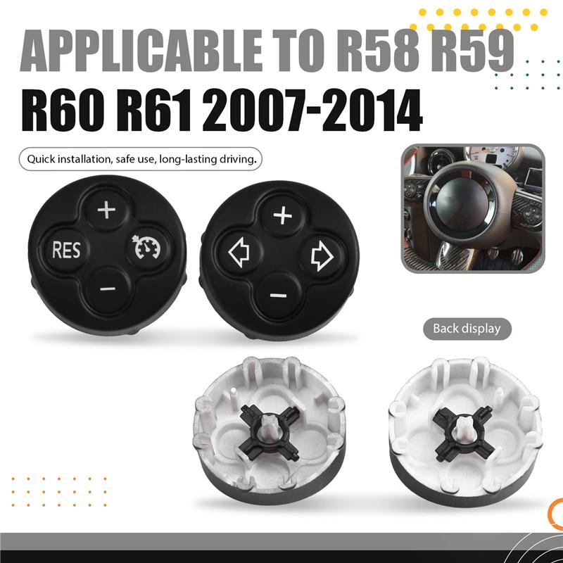 Cruise Control Switch Cover For MINI R55 R56 R57 R58 R59 R60 R61 2007-2014 Car Steering Wheel Audio Control Button