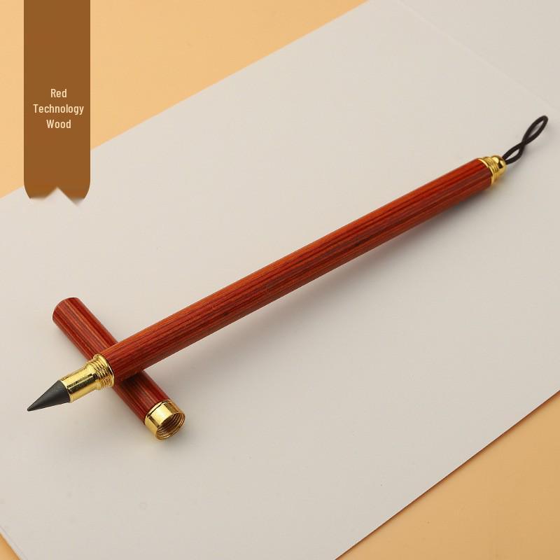 Black Tech Eternal Pencil: No Sharpening, No Ink, Break-Resistant Lead, Posture-Correcting Drawing Tool