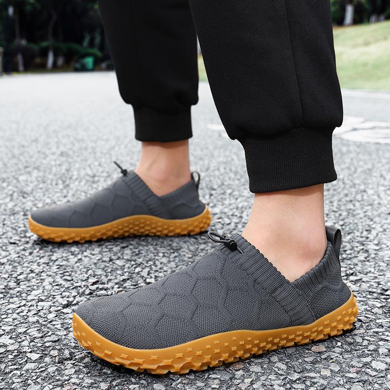 Wide Head Shoes Wide Palm Barefoot Shoes Men's and Women's Couples' Casual Fitness Sports Casual Flying Woven Wide Last Shoes