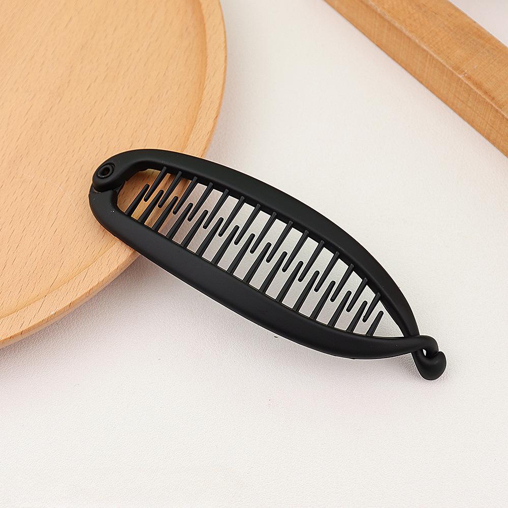 Multi-Sizes Fish Shaped Hair Clip Claw Ponytail Holder for Women Girls Banana Clips Crabs Black Women Hair Styling Accessories