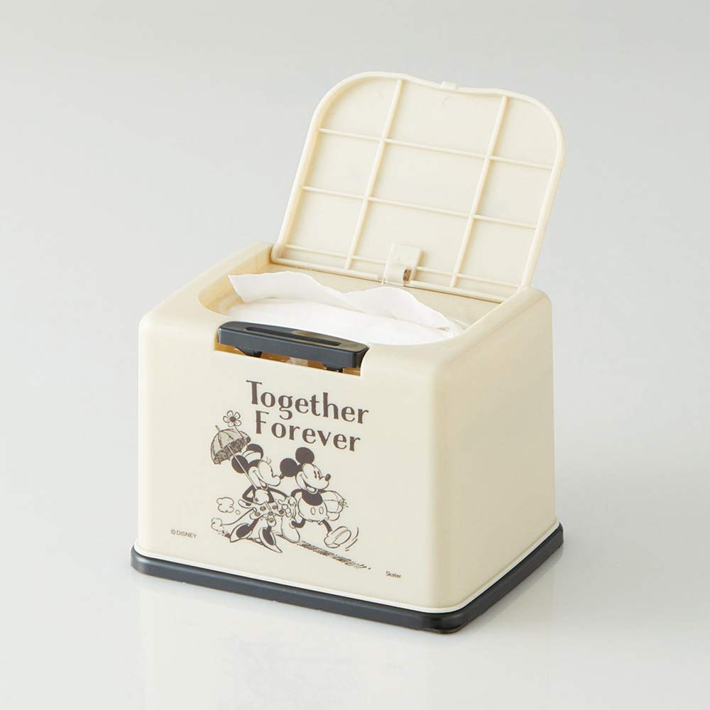 Skater Taschentuchaufbewahrung, Lift-Up-Stil, Mickey Mouse Disney Design, Fassungsvermögen für ca. 5 Taschentücher, PTSST1