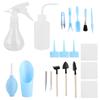 19Pcs/Set Succulent Plants Tool Transplanting Gardening Tools for Bonsai Indoors Small PlantsBlue